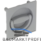 HEKNA Muschelgriff 498 zu Fallenschloss 920, Dornma� 32 mm, Kunststoff staubgrau