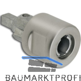 HEKNA MINI METALL SYSTEM 24 Zylinder Drehknopf links, Zamak vernickelt matt