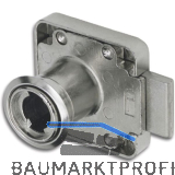 HEKNA Zylinder-Kastenschloss 1280 links, Dornma� 25 mm, Zamak vernickelt