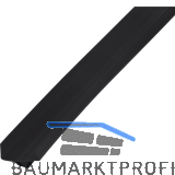 REHAU Sockel-Abschlussprofil 19 mm mit Dichtbalg, Kunststoff schwarz