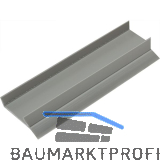 REHAU Sockel-Abschlussprofil 19 mm mit Dichtlippe, Kunststoff grau