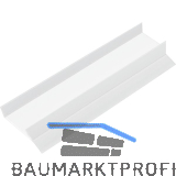 REHAU Sockel-Abschlussprofil 19 mm mit Dichtlippe, Kunststoff wei�