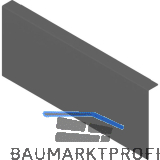 BLUM AMBIA-LINE Holzr�ckwandadapter. H�he K, B242 mm, Stahl Oriongrau