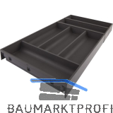 BLUM AMBIA-LINE Besteckeinsatz NL650mm,B300mm, Stahl Oriongrau