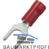 Gabelkabelschuh M6 Querschnitt 0,5 - 1,5 mm� isoliert rot