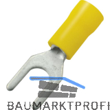 Gabelkabelschuh M6 Querschnitt 2,5 - 6 mm� isoliert gelb