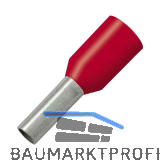 Aderendh�lse 1x6/12 mit Kragen rot