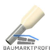 Aderendh�lse 10x12/22 mit Kragen elfenbein