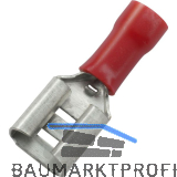 Flachsteckh�lse 4,8x0,5 Querschnitt 0,5 - 1,5 mm� isoliert rot