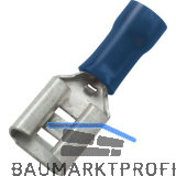 Flachsteckh�lse 6,3x0,8 Querschnitt 1 - 2,5 mm� isoliert blau