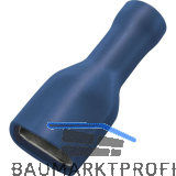 Flachsteckh�lse 6.3x0,8 Querschnitt 1 - 2,5 mm� vollisoliert blau