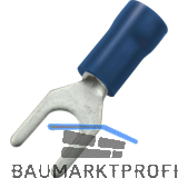 Gabelkabelschuh M6 Querschnitt 1 - 2,5 mm� isoliert blau