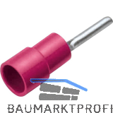 Stiftkabelschuh 1mm� isoliert rot