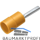 Stiftkabelschuh 6mm� isoliert gelb