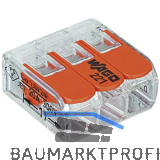 WAGO 221 3x4Qmm Verbindungsklemme mit Bet�tigungshebel