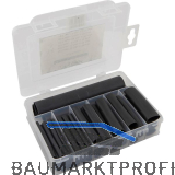 Sortimentsbox Schrumpfschlauch mit Kleber schwarz