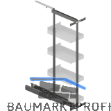 PEKA Hochschrank Standard Set KB 300 mm 900 - 1300 mm Anthrazit