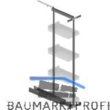 PEKA Hochschrank Standard Set KB 300 mm 1200 - 1600 mm Anthrazit