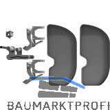 NINKA Eckauszug Trigon Halbkreis FB 500 mm rechts Dunkelgrau