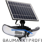 LED`S LIGHT Solar Wandleuchte mit Sensor, IP44, 5000K neutralwei�, schwarz