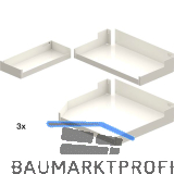 PEKA Einh�ngetablar-Sets Liro 600-1900 links Pleno Maxi Plus Wei�