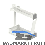 PEKA Unterschrankauszug Pinello Towel 300 rechts Wei�