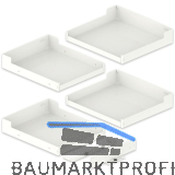 PEKA Einh�ngetablar-Set Liro 600 Magic Corner Comfort Wei�