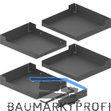 PEKA Einh�ngetablar-Set Liro 600 Magic Corner Comfort Anthrazit