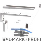 PEKA Kleiderstange 850 mm Pecasa Stahlblech mit Feinstruktur wei�