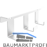 PEKA Hakenleiste 3 Haken Pecasa Stahlblech mit Feinstruktur wei�