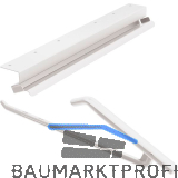 PEKA Hosenhalter-Set 800 mm Pecasa Stahlblech mit Feinstruktur wei�