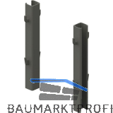 PEKA Zusatzhaken-Set Hochschrank Standard Anthrazit