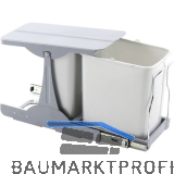 EKOTECH Einbau-Abfallsammler Patty 30 1 x 8/1 x 16 Liter Kunststoff grau