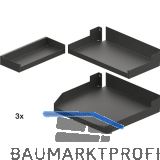 PEKA Einh�ngetablar-Sets Liro 600-1900 links Pleno Maxi Plus Anthrazit