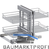 VS COR Flex Eckauszug Set Saphir KB 1200 mm Silber