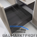 NINKA eins2vier Abdeckrahmen KB 600 mm Stahl dunkelgrau