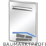 RONDA Schrankt�re rechts AX56LD 442 x 502 mm Edelstahl