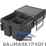 VS ENVI Space Abfalltrennsystem KB 500 mm 1 x 16/2 x 10 Liter Lava