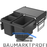 VS ENVI Space Abfalltrennsystem KB 600 mm 2 x 10/1x 22 Liter Lava