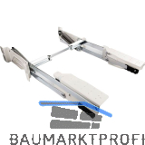 KESSEB�HMER Parallelschwenkmechanik PSM 1128 Schwenktiefe 455 mm Stahl Cremewei�