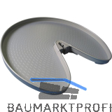 NINKA 3/4-Kreis Schwenkboden ProArc KB 900 mm Kunststoff Alugrau