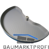 NINKA Halbkreis-Schwenkboden ProArc Kunststoff Alugrau