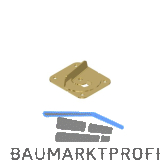 ITALIANA FERRAMENTA Fixierungsriegel, 57 x 50 mm, Stahl verzinkt