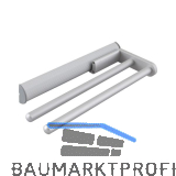 Geschirrtuch-Auszug Eris 2-armig 465 mm Alu eloxiert natur