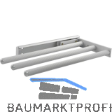 Geschirrtuch-Auszug Pluto 3-armig 444 mm Alu eloxiert matt