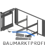 PEKA Eckauszug Magic Corner Comfort KB 900 mm links Anthrazit