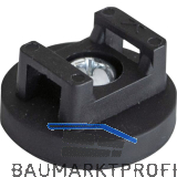 EVOline Haftmagnet schwarz mit Kabelbinder