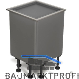 NINKA Eckschranklift Qanto R1 2 Tablare LED Stahl/Kunststoff Dunkelgrau