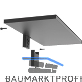 PEKA Metalltablar 550 x 250 mm Pecasa Stahlblech mit Feinstruktur schwarz