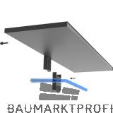 PEKA Metalltablar 850 x 250 mm Pecasa Stahlblech mit Feinstruktur schwarz